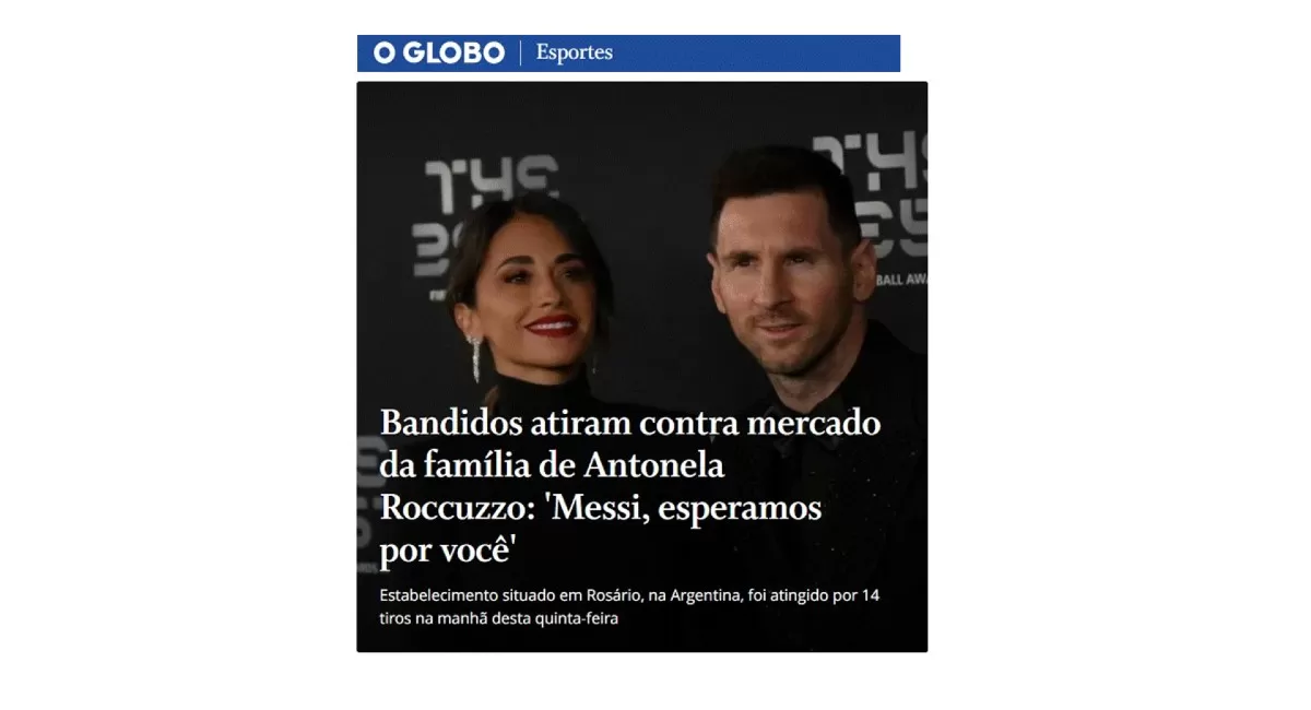 Así reflejaron los medios del mundo el ataque al supermercado de la familia de Messi