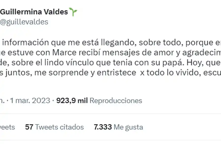 Qué dijo Guillermina Valdés tras las críticas de “Cande” Tinelli