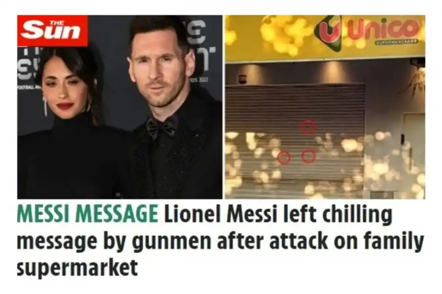 Así reflejaron los medios del mundo el ataque al supermercado de la familia de Messi