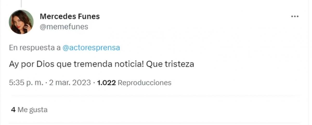 El adiós de colegas y amigos a María Onetto en las redes