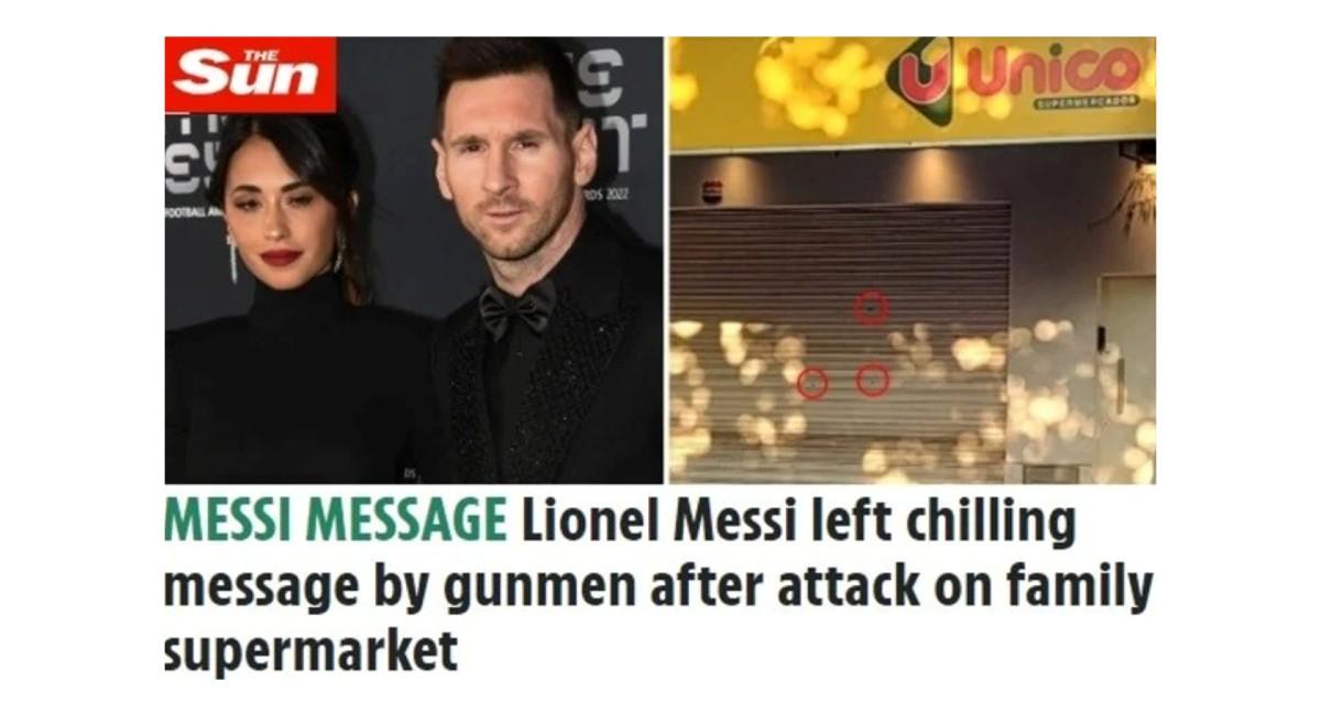 Así reflejaron los medios del mundo el ataque al supermercado de la familia de Messi