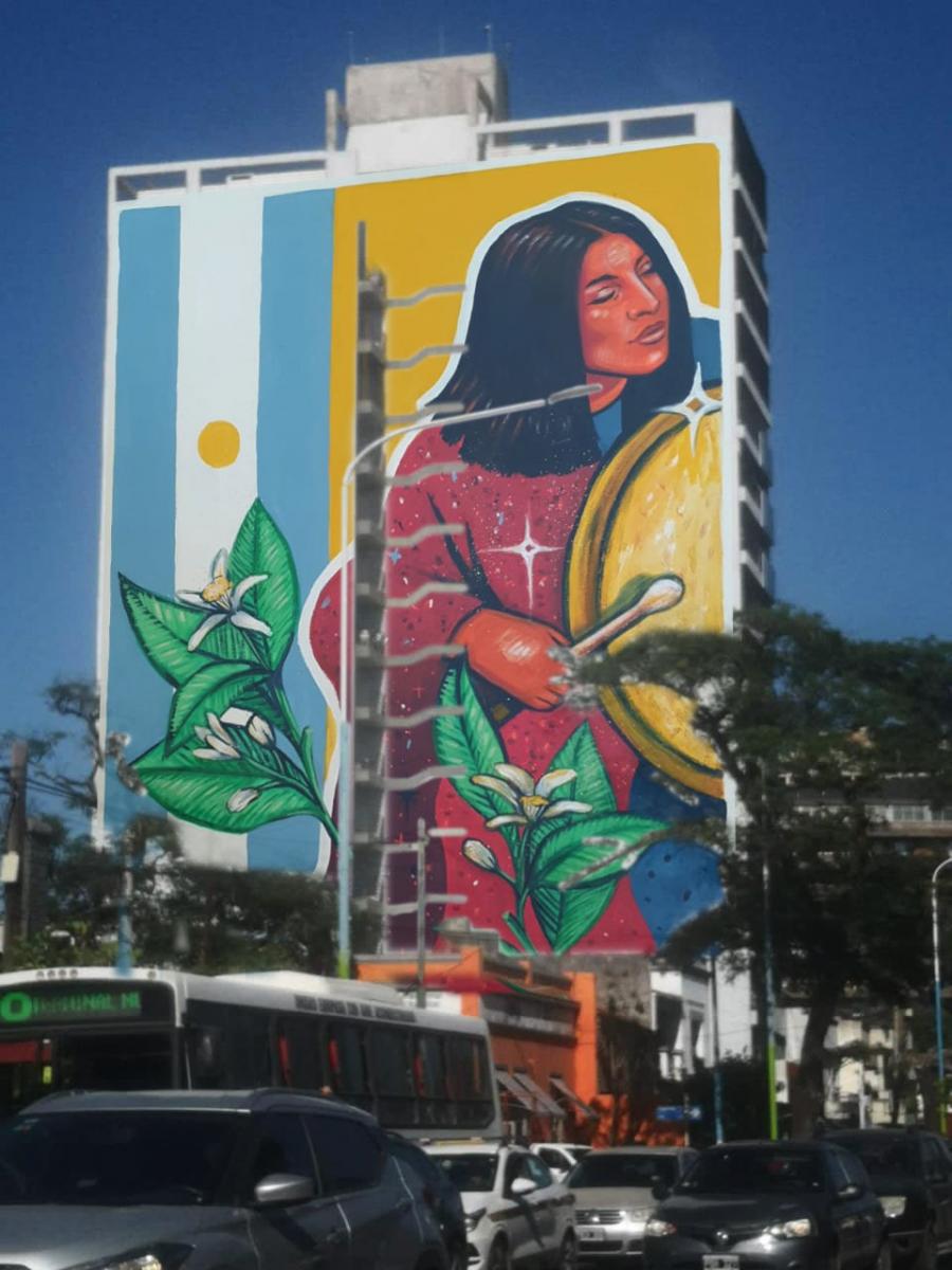 PROYECTO. En homenaje a Mercedes Sosa, proponen pintar un mural en altura y a gran escala 