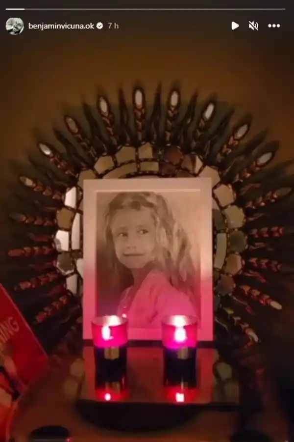 Benjamín Vicuña le hizo un altar a Blanca, su hija que murió hace 10 años. (Foto: Instagram/benjaminvicuna.ok)
