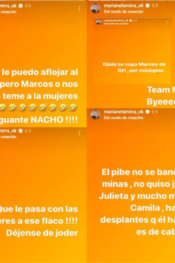 La furia de Marianela Mirra contra Marcos de Gran Hermano: Ojalá se vaya por misógino