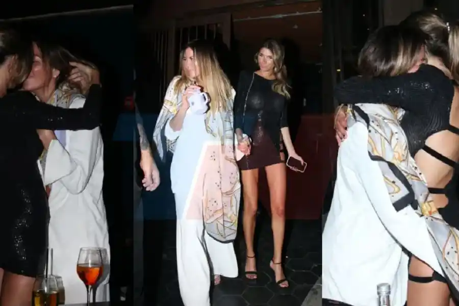 ¡Enamoradas! Karina Jelinek muy fogosa y a los besos con su novia en el cumpleaños de Belén Francese