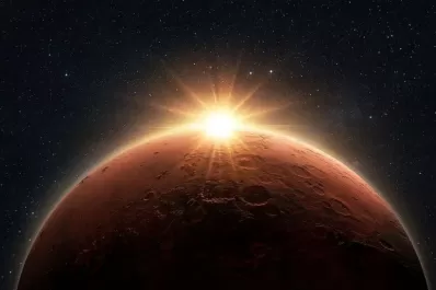La NASA tomó impactantes imágenes del atardecer en Marte