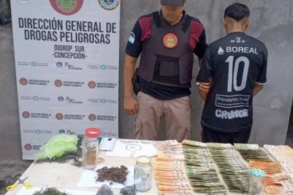 Aguilares: en un allanamiento secuestraron drogas, dinero y detuvieron a un hombre