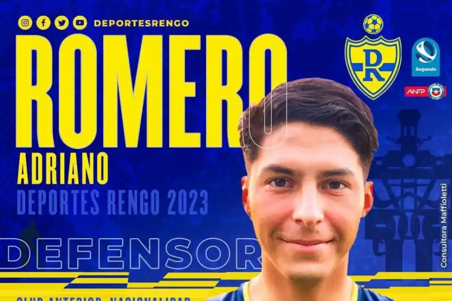 A CHILE. Adriano Romero jugará en la segunda división de ese país. 