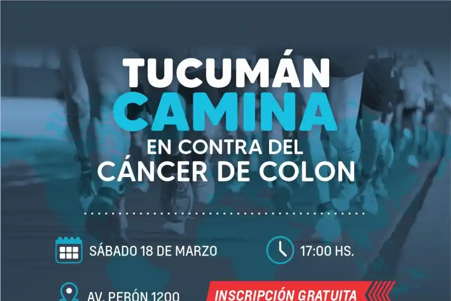 Una caminata contra el cáncer de colon, el segundo más frecuente en Tucumán