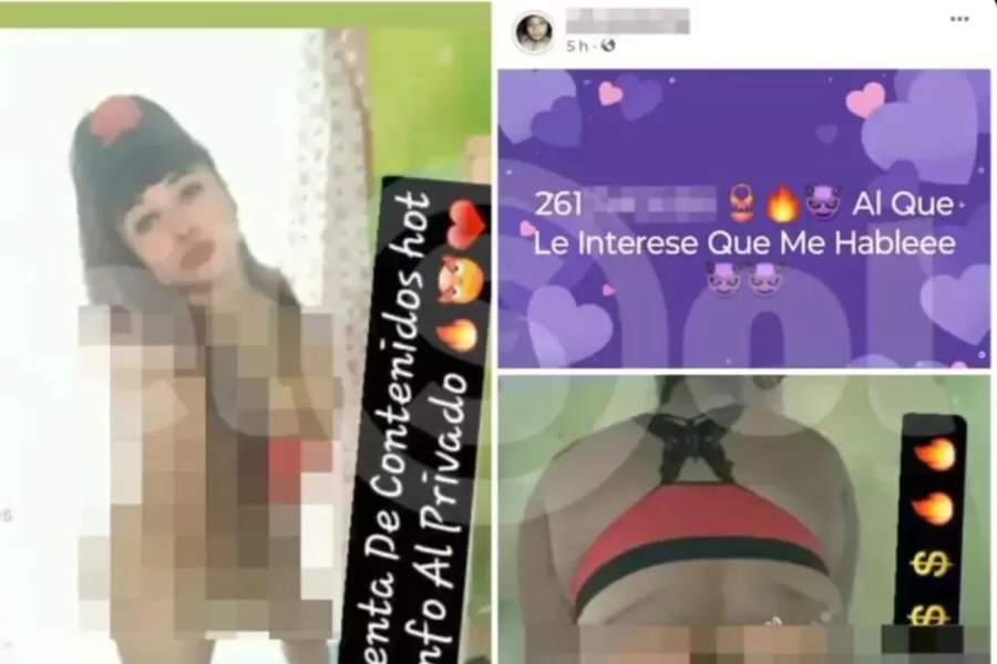 Una detenida ofrece contenido 