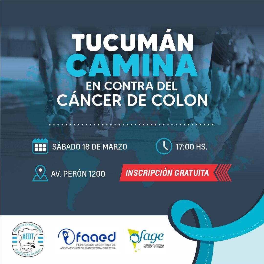 Una caminata contra el cáncer de colon, el segundo más frecuente en Tucumán