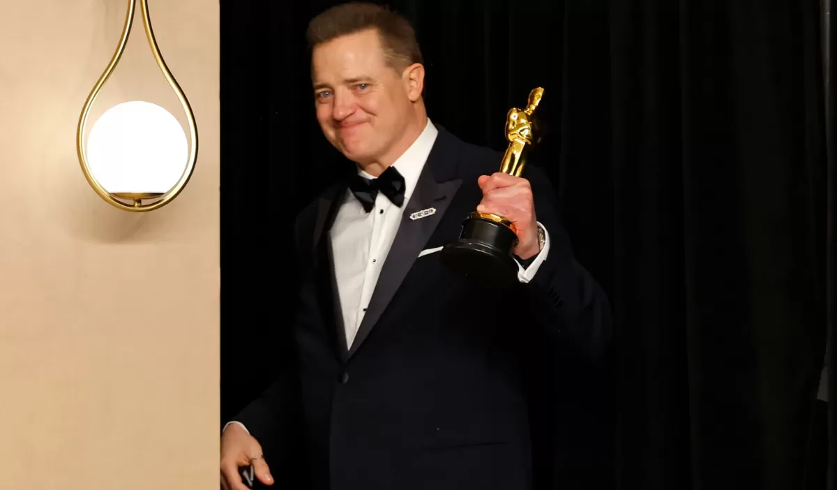 Brendan Fraser gabó el Oscar a Mejor Actor