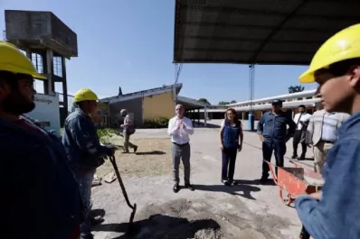 Continúan las obras en la Escuela Mutual Policial