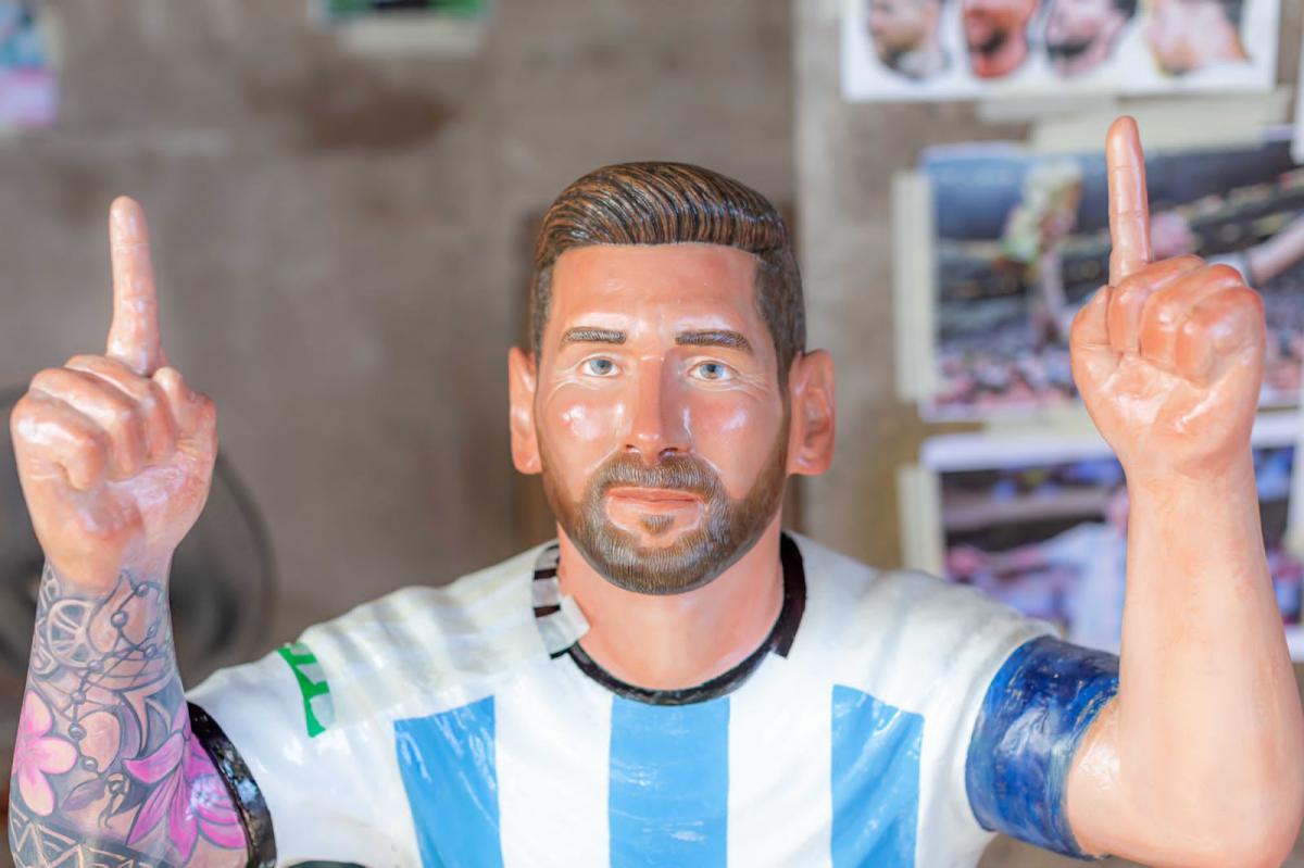 Escultura de Messi