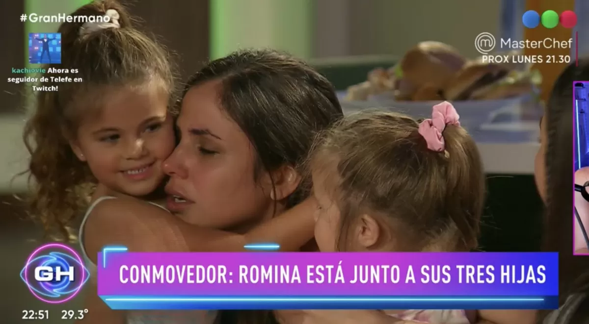 Gran Hermano: el reencuentro de Romina con sus hijas