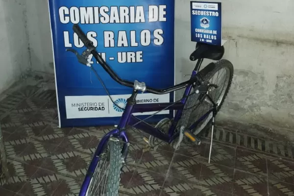 Recuperaron una bicicleta robada a una mujer