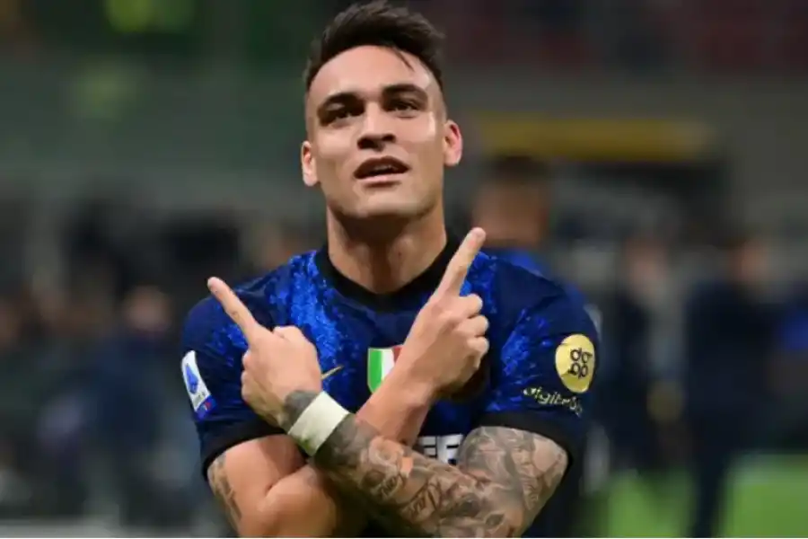 Lautaro Martínez en el Inter. 