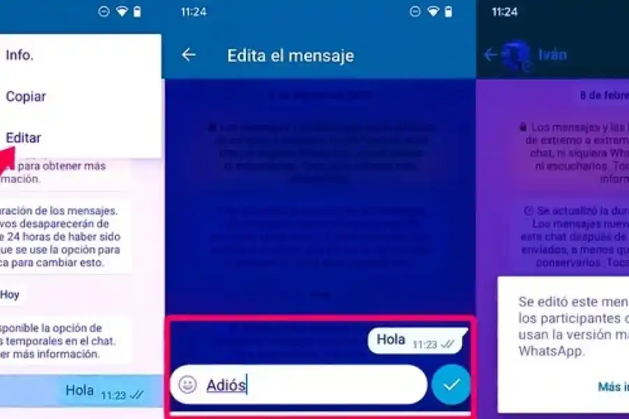 WhatsApp implementará la función más esperada: la edición de mensajes