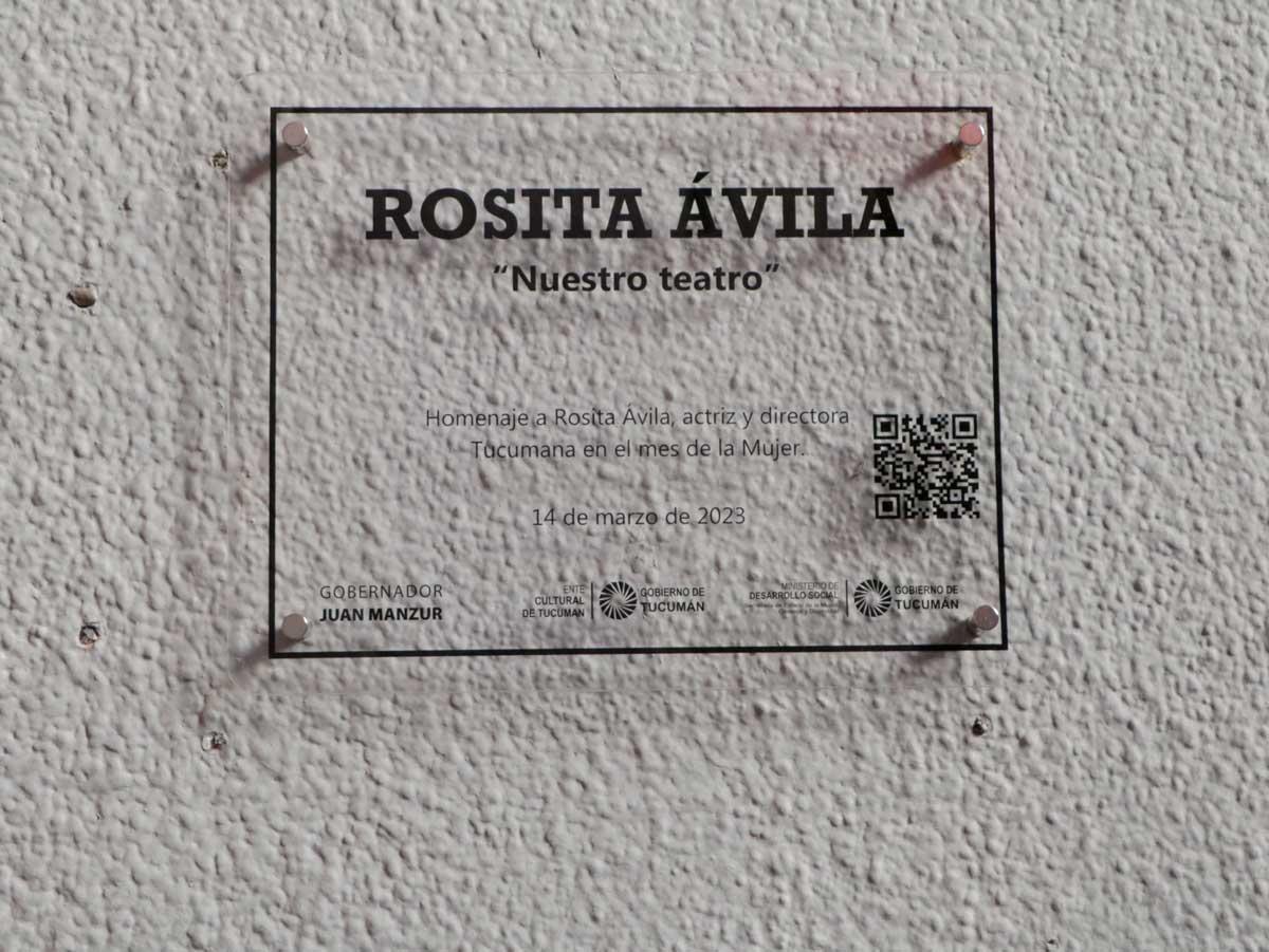 Homenajearon a la referente teatral Rosita Ávila
