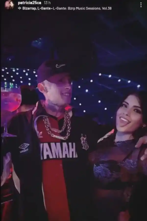 Las fotos subidas de tono de L-Gante con una joven en un boliche de España