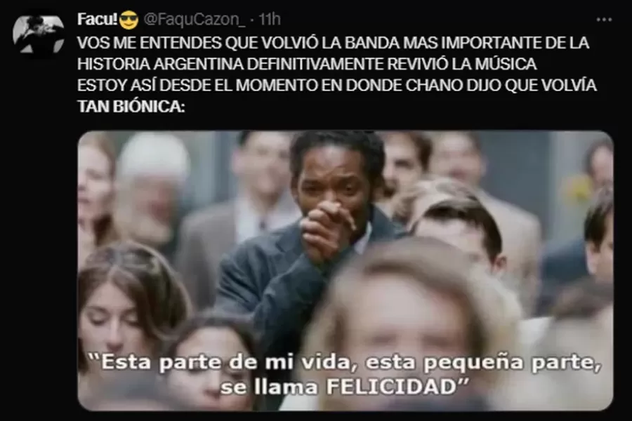 Chano se presentó en el Lollapalooza y anunció el regreso de Tan Biónica