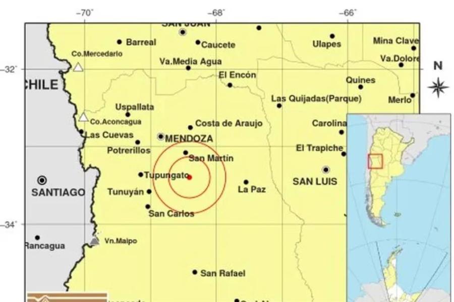 Fuertes sismos en Sudamérica: hoy se registró un temblor de 5 grados en Mendoza
