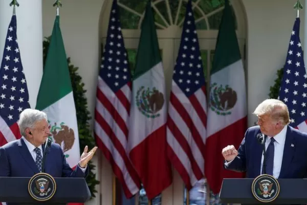 López Obrador, sobre una eventual detención de Trump: “Es para que no aparezca en la boleta electoral”