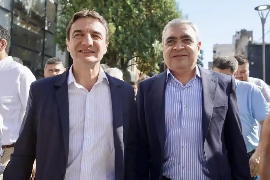 JUNTOS POR EL CAMBIO. Roberto Sánchez y Germán Alfaro. Foto de Prensa M. SMT