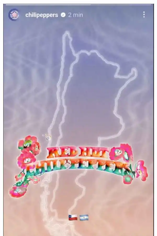 Red Hot Chili Peppers confirmó su visita a la Argentina