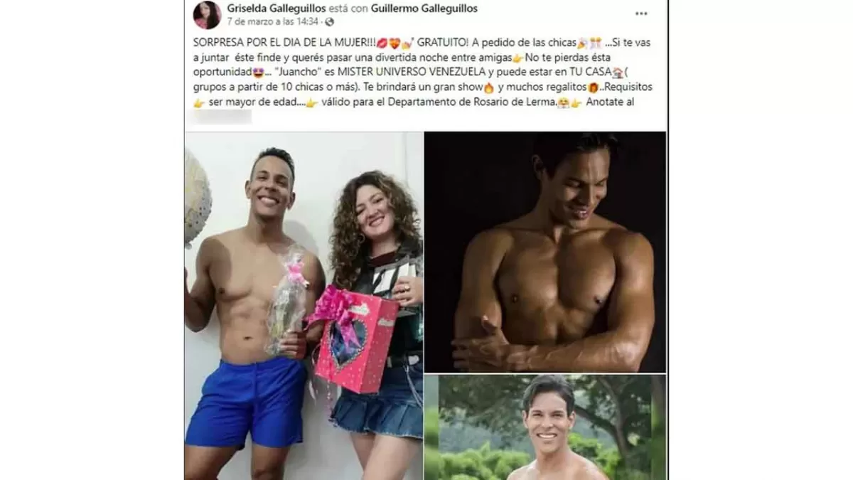 Una candidata a diputada sorteó un show erótico en Salta: Un stripper por un voto