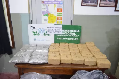 Una camioneta, cargada con 34 kilos de marihuana, embistió un control de Gendarmería