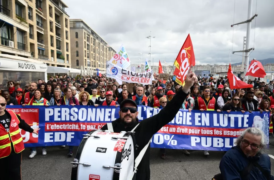 Protestas contra Macron y su reforma jubilatoria