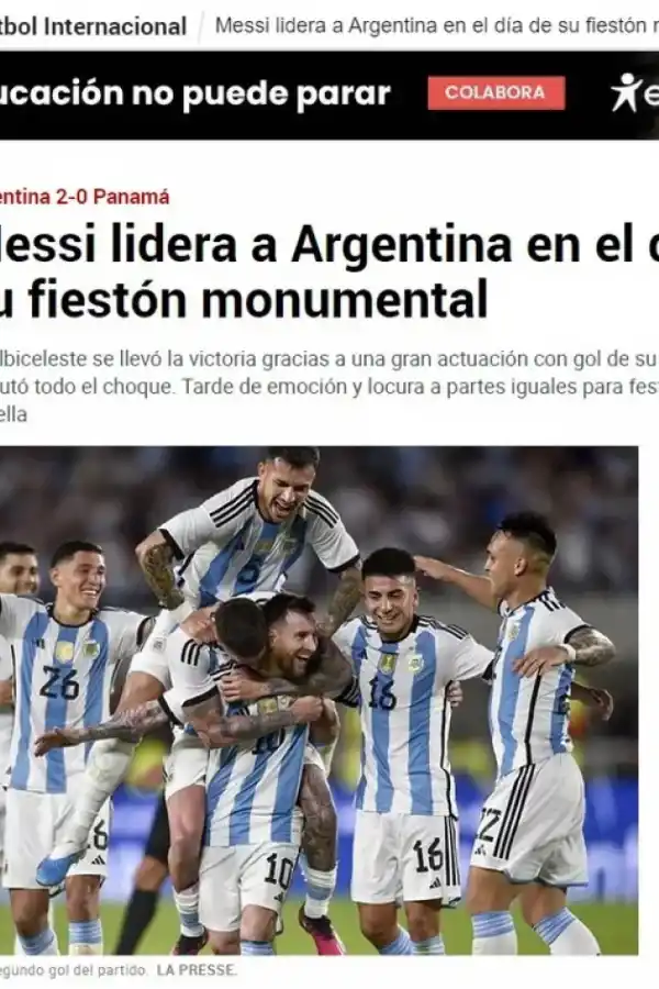 Cómo fue la repercusión de la prensa internacional de los festejos de la Selección Argentina