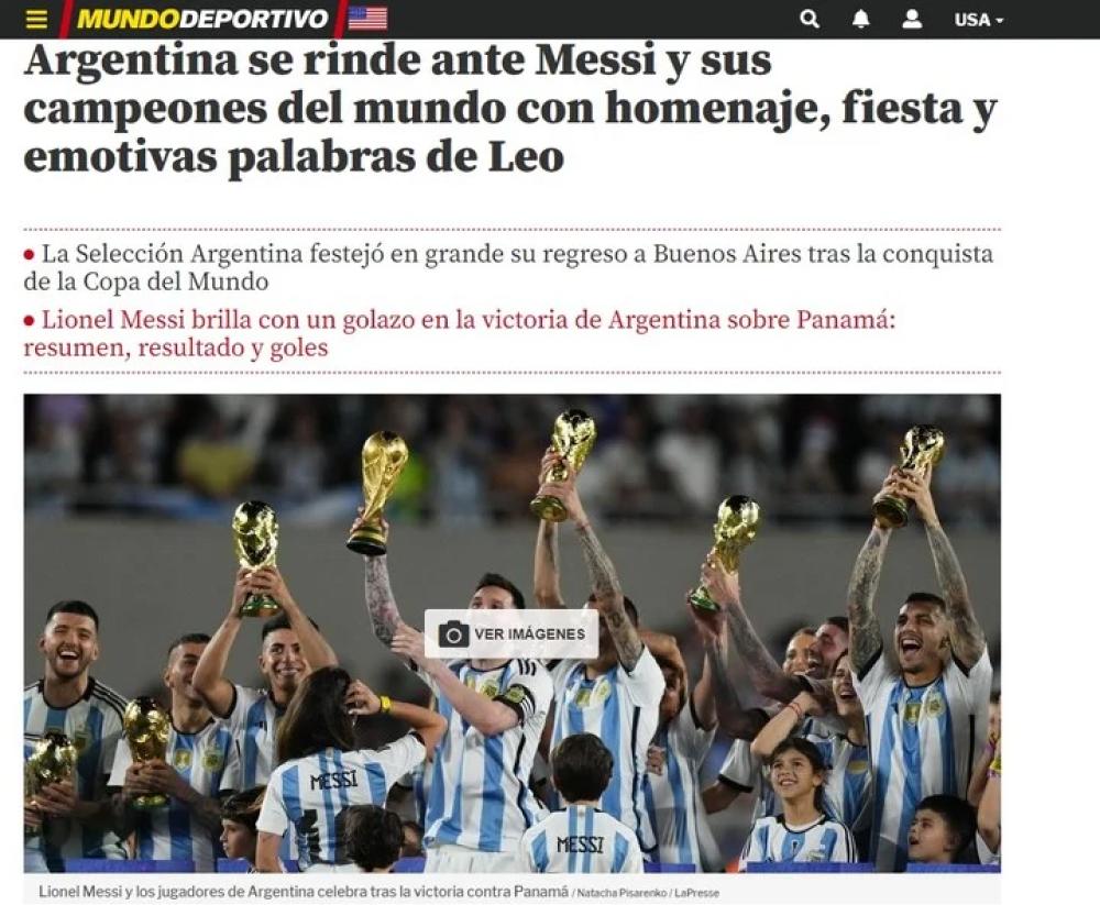 Cómo fue la repercusión de la prensa internacional de los festejos de la Selección Argentina