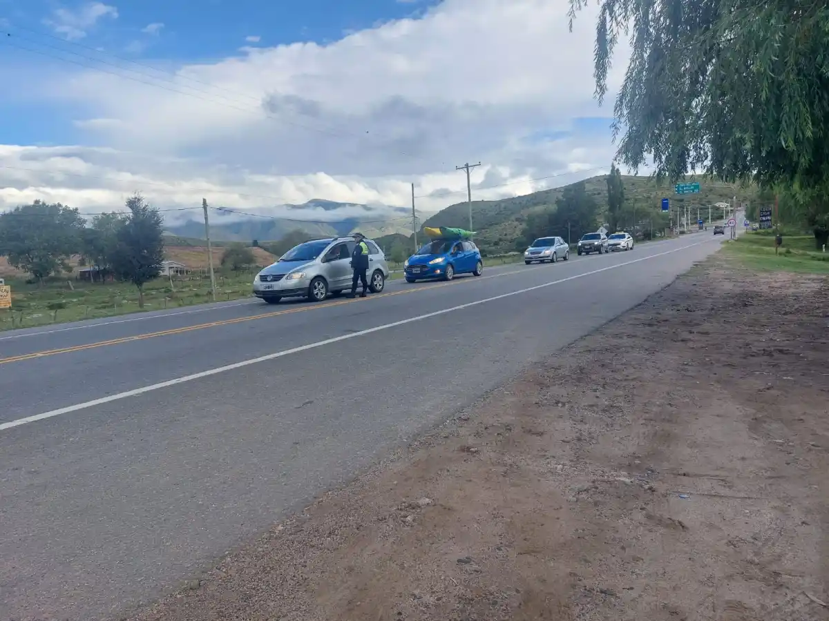 Puesto de la Policía en la ruta 307.