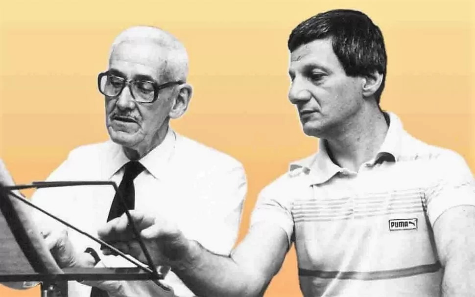 EN PLENA ACCIÓN. Carlos Vilo desarrolla una intensa actividad en el canto, desde donde difundió la obra de Carlos Guastavino en todo el mundo. 