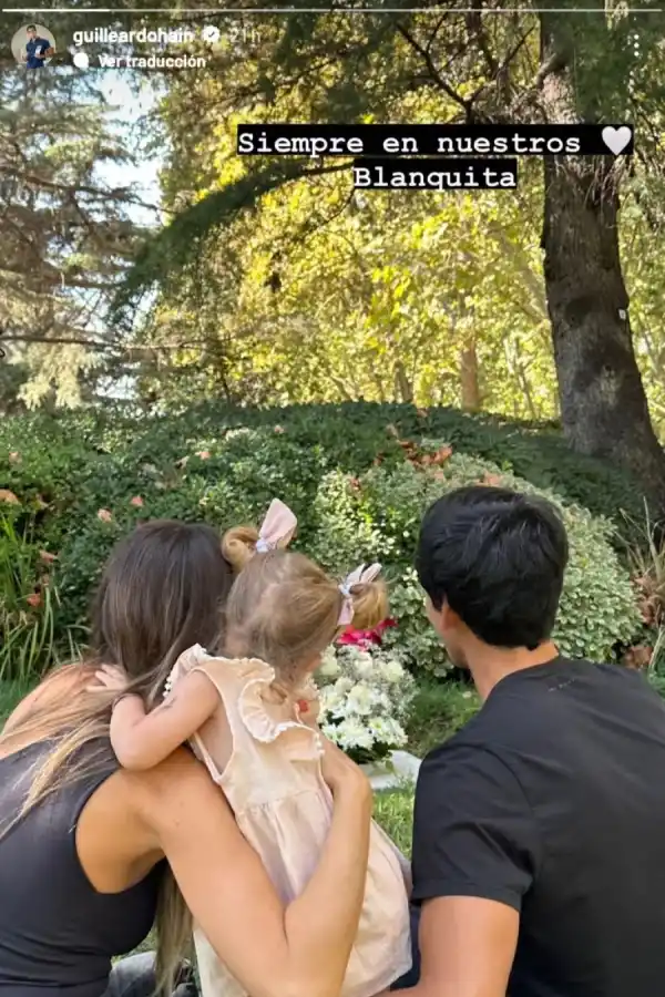 Guillermo Ardohain compartió una imagen en que se lo puede ver junto con Pampita y Ana, la hija de la modelo y Roberto García Moritán