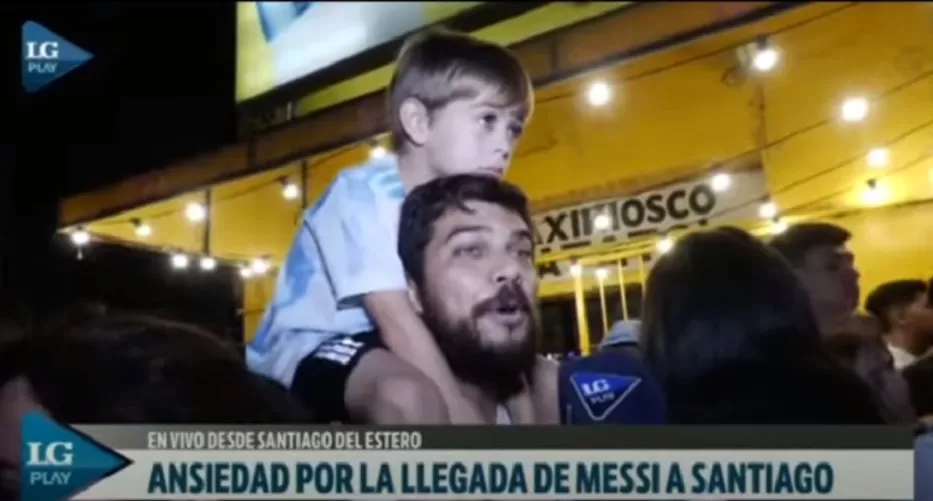 Enorme sacrificio de un santiagueño para ver a Messi: no hemos dormido la siesta hoy