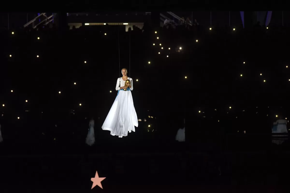Cuatro fotos del homenaje a la Selección, después del partido en Santiago del Estero