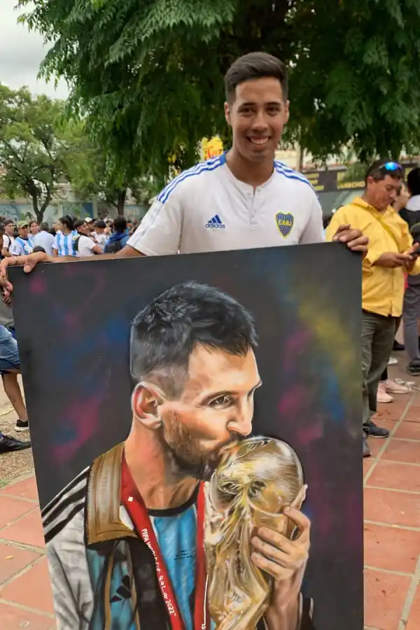 Una obra de arte santiagueña que tiene como objetivo llegar a Messi