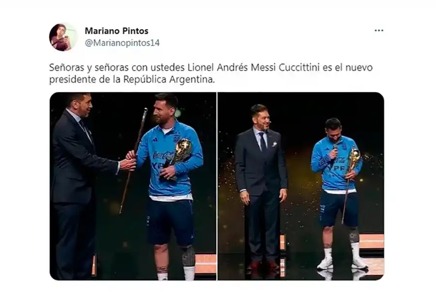 Mirá los mejores memes que dejó el homenaje a la Selección argentina: “Messi presidente”