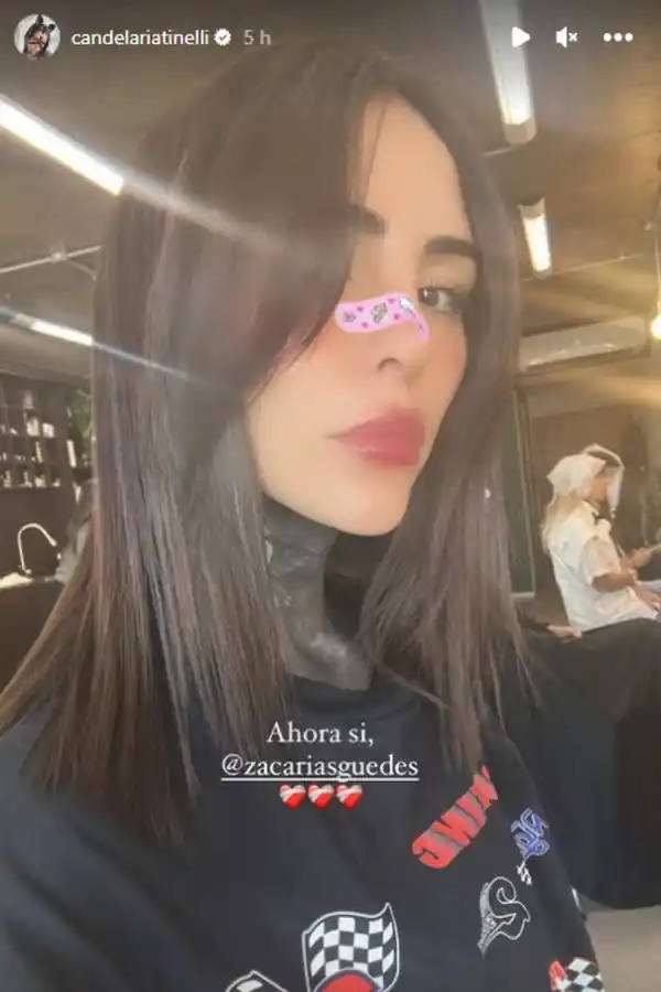 El nuevo look de Cande Tinelli. (Foto: Instagram / candelariatinelli)
