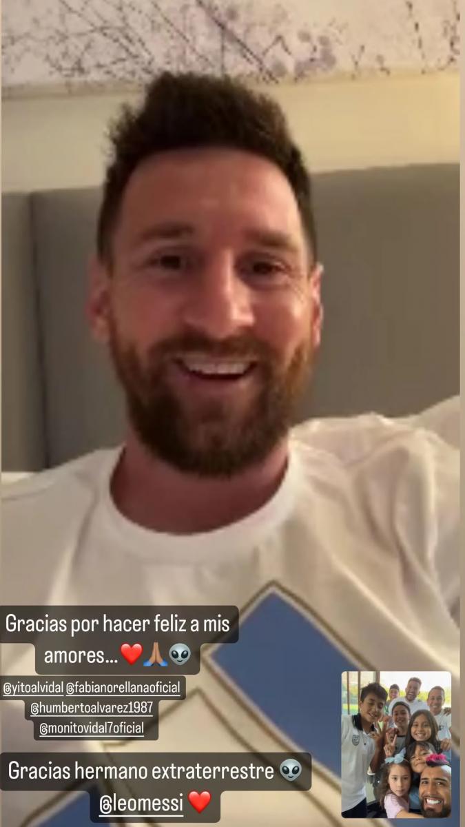 El gran gesto de Lionel Messi con la familia de Arturo Vidal: “Gracias, hermano extraterrestre”