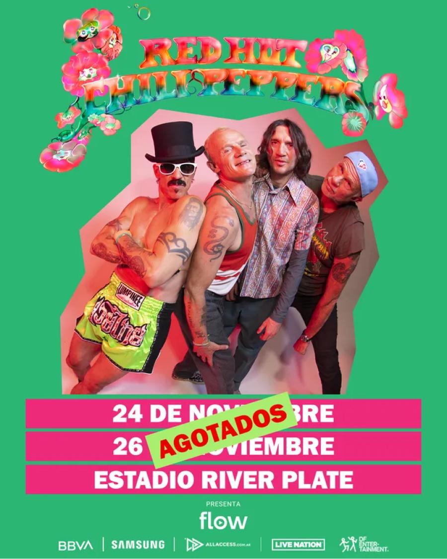 Red Hot Chili Peppers agotó las ventas de entradas de su segundo show en River.