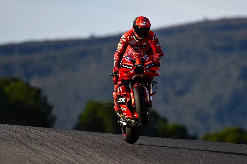 FAVORITO. Con su Ducati, Bagnaia quiere obtener la segunda victoria seguida. Ducati