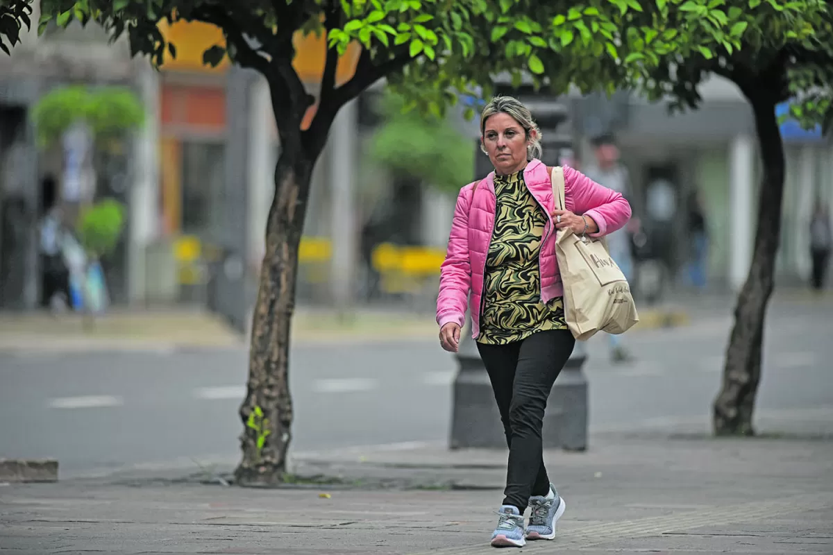 ABRIGADA. Una campera para proteger de la mínima de 16,1 de ayer.