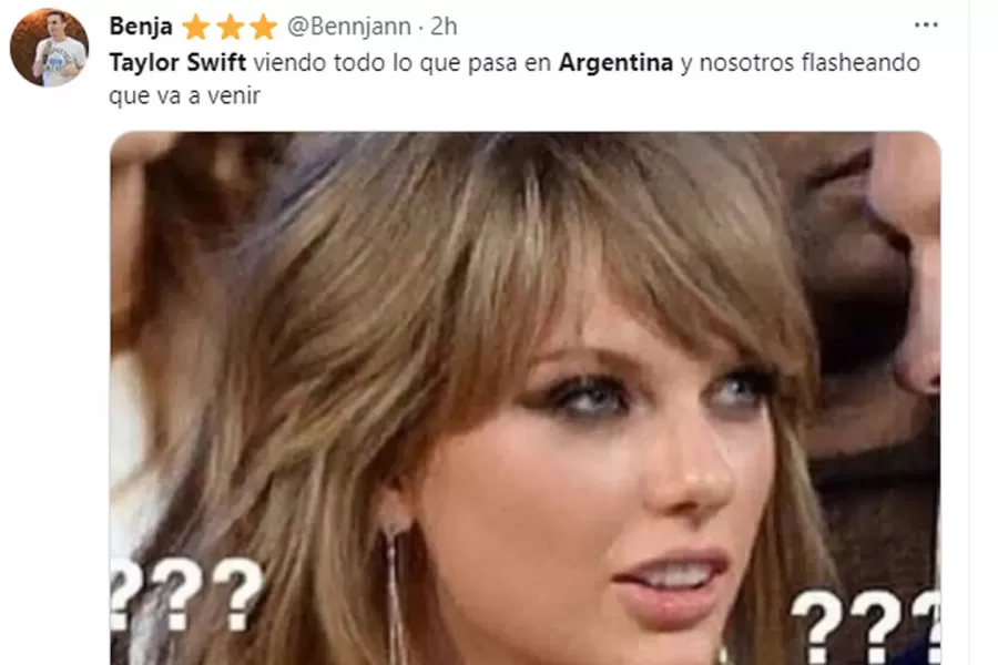 Furor en las redes sociales por una posible visita de Taylor Swift a la Argentina