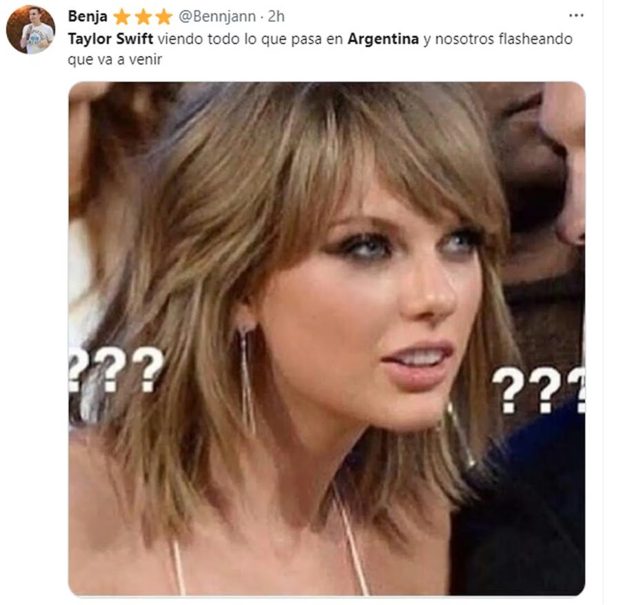 Furor en las redes sociales por una posible visita de Taylor Swift a la Argentina