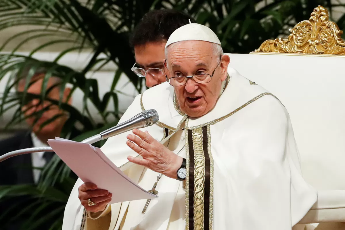 Papa Francisco en la Misa Crismal. Reuters