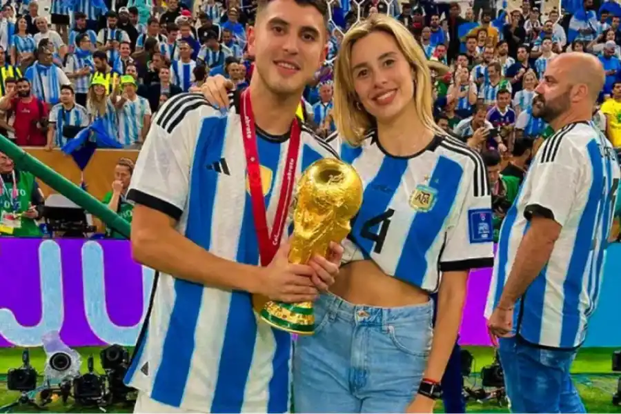 Exe Palacios junto a Yesi Frías en el Mundial de Qatar 2022. (Foto Instagram @yesifrias_)